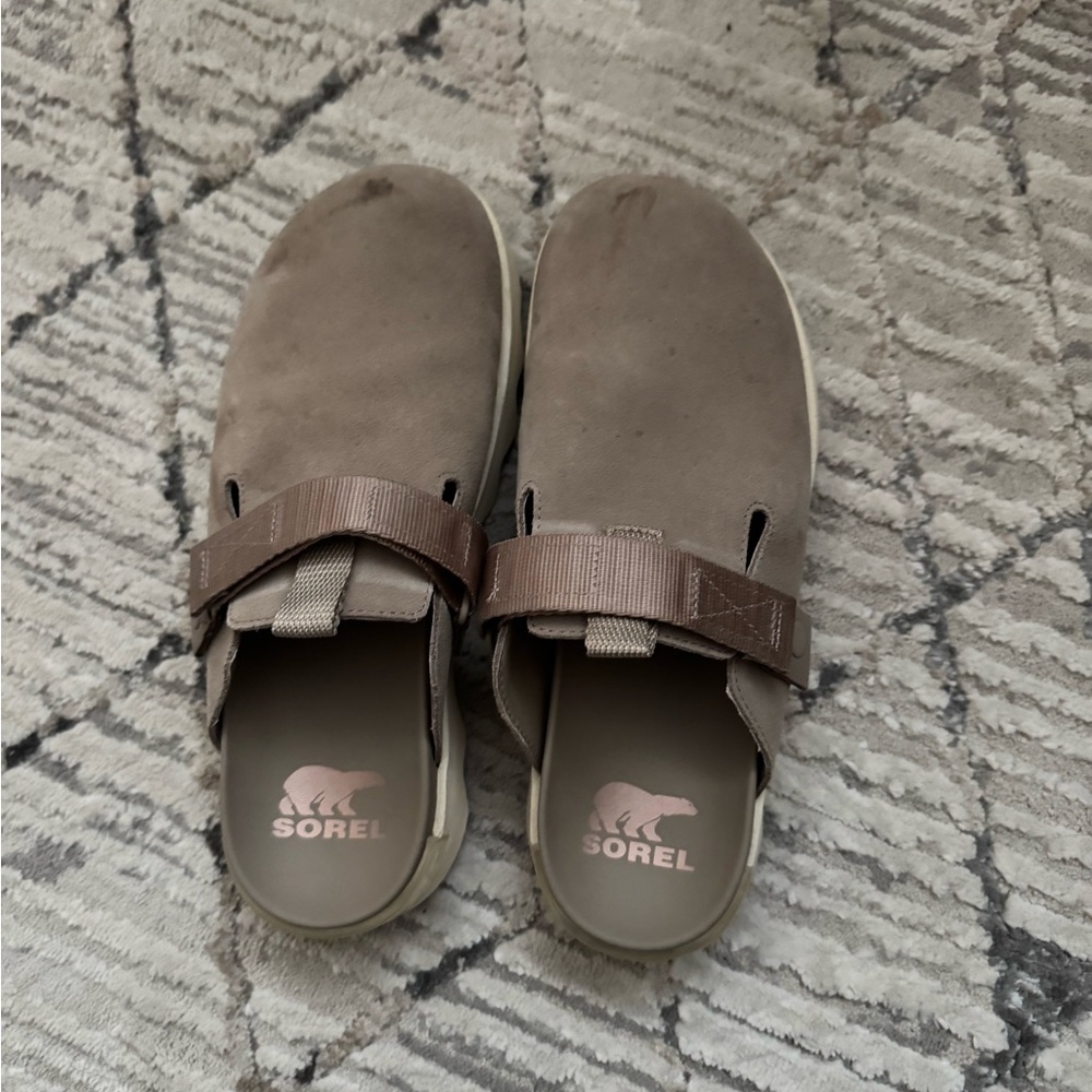 Sorel Brown Suede Slip-On Shoes